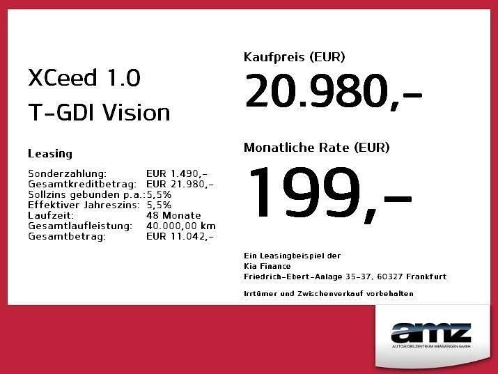 Neu Kia XCeed Vision 101 PS (74 kW) 2025 Deluxe weiß perleffekt metalli SUV