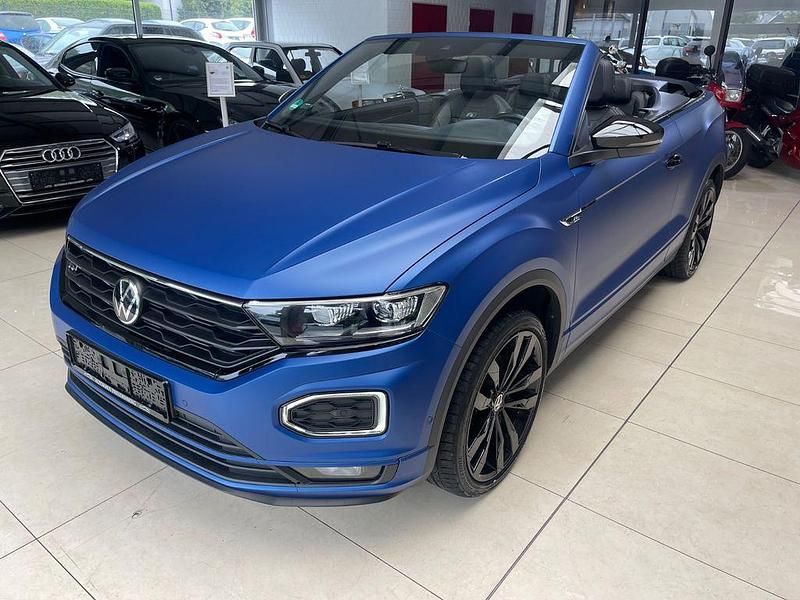 Blau Gebraucht 2021 VW T-Roc Cabriolet R-line Edition Cabrio | 27.999 € (Etwas zu teuer) - Bild 1/4
