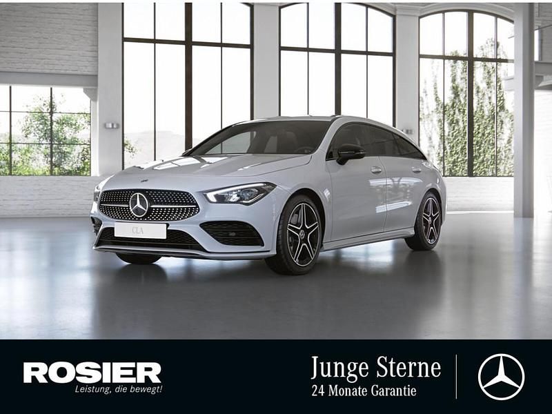 Weiss / polarweiß Gebraucht 2021 Mercedes CLA250 AMG line Limousine | 26.490 € (Superpreis) - Bild 1/4