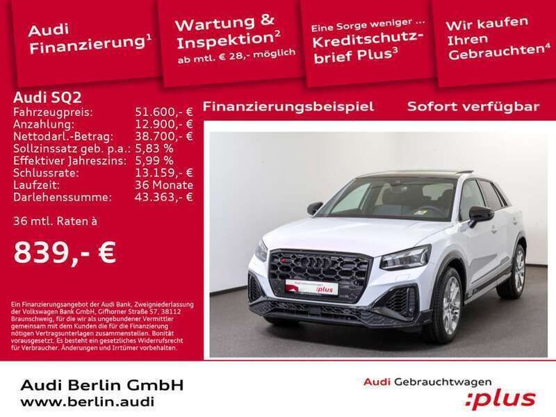 Gebraucht Audi SQ2 Ambiente 300 PS (220 kW) 2024 Gletscherweiß metallic SUV