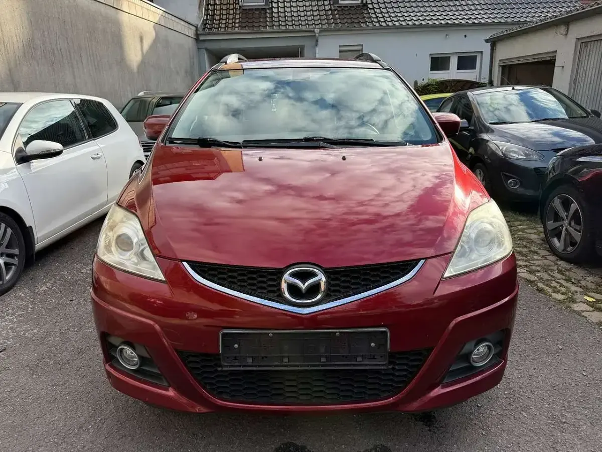 Gebraucht Mazda 5 Exclusive 150 PS (110 kW) 2008 Carminarot metallic Van / Kleinbus