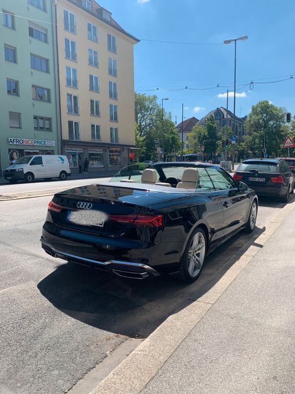 Schwarz Gebraucht 2021 Audi A5 Cabriolet S-Line Cabrio | 39.500 € (Fairer Preis) - Bild 1/4
