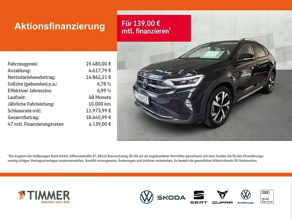 Gebraucht VW Taigo Style 110 PS (80 kW) 2022 Schwarz SUV