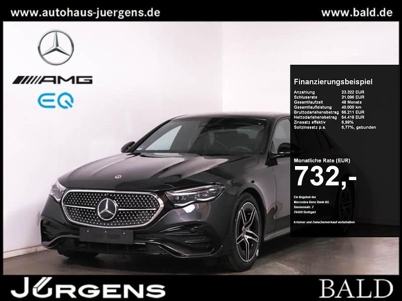 Graphitgrau metallic Gebraucht 2024 Mercedes E450 AMG Limousine | 77.720 € (Superpreis) - Bild 1/4