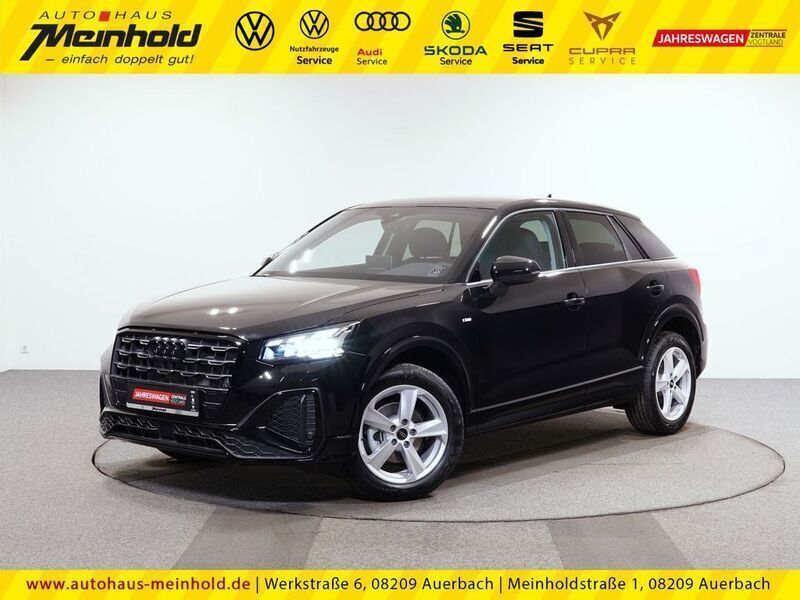 Mythosschwarz metallic Neu 2024 Audi Q2 S-Line SUV | 39.888 € (Teuer) - Bild 1/4