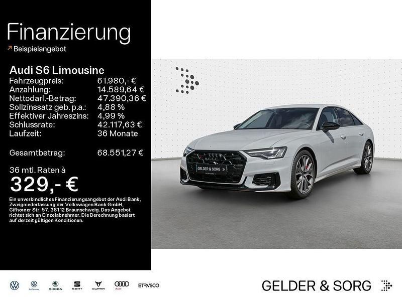 Gletscherweiß metallic Gebraucht 2024 Audi S6 Sport Limousine | 61.980 € (Fairer Preis) - Bild 1/4
