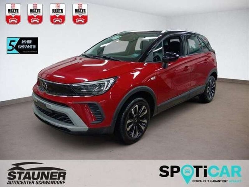 Kardio rot/dach schwarz (metallic) Gebraucht 2024 Opel Crossland X Elegance SUV | 17.780 € (Superpreis) - Bild 1/4