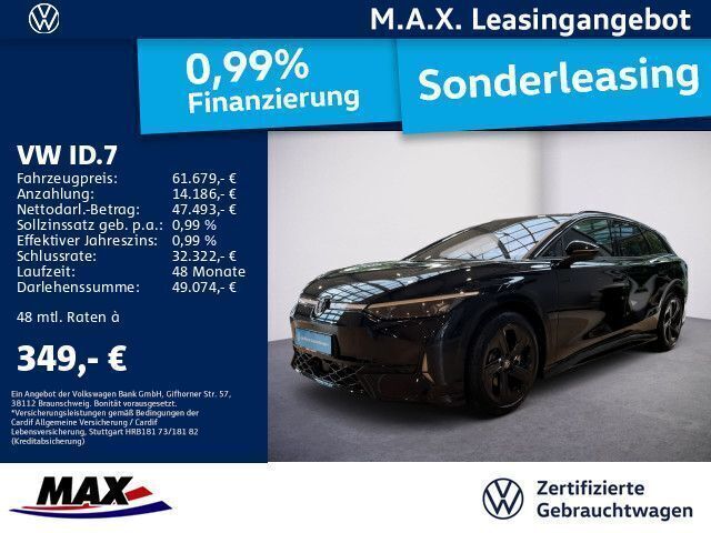 Schwarz Gebraucht 2024 VW ID.7 GTX Limousine | 61.679 € - Bild 1/3
