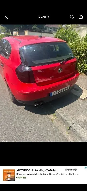 Gebraucht BMW 116 122 PS (89 kW) 2005 Rot Kleinwagen