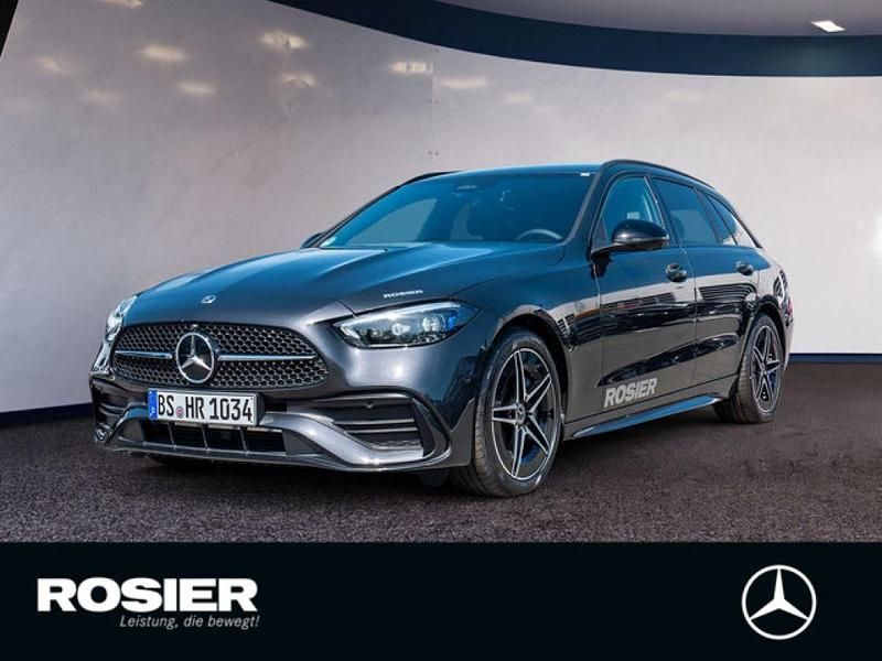 Grau / graphitgrau Gebraucht 2024 Mercedes C200 AMG line Kombi | 44.900 € (Teuer) - Bild 1/4