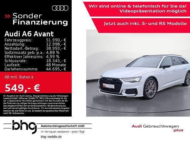 Gletscherweiß metallic Gebraucht 2023 Audi A6 Sport Kombi | 51.990 € - Bild 1/4