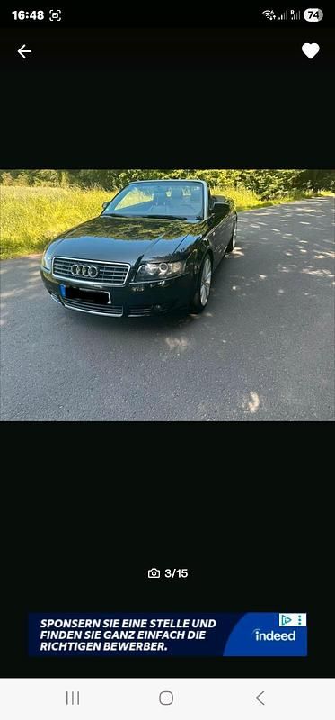 Gebraucht Audi A4 Cabriolet 163 PS (119 kW) 2005 Schwarz Cabrio