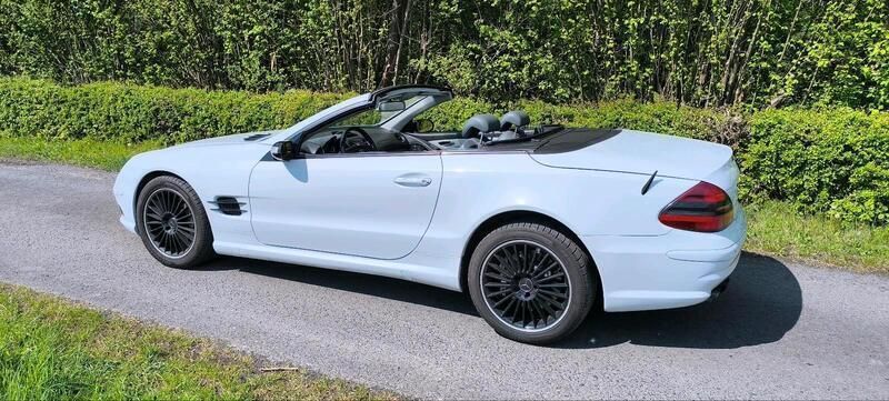 Weiß Gebraucht 2004 Mercedes SL55 AMG AMG Cabrio | 26.100 € (Superpreis) - Bild 1/4