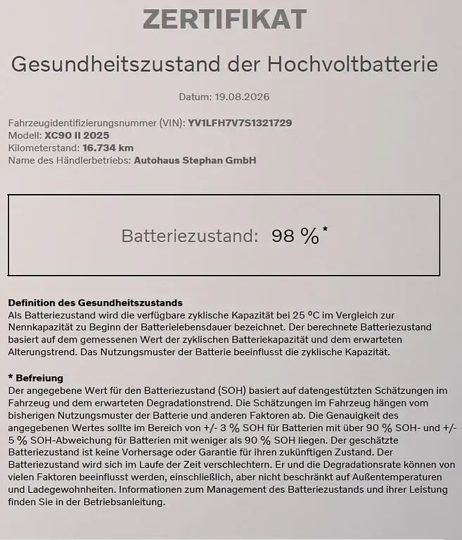 Gebraucht Volvo XC90 Ultra 455 PS (334 kW) 2024 Silber SUV