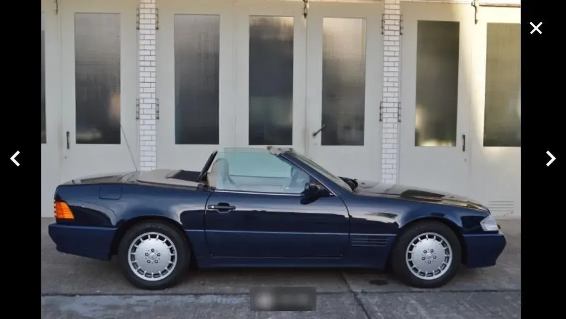 Gebraucht Mercedes SL500 326 PS (239 kW) 1992 Blau Cabrio