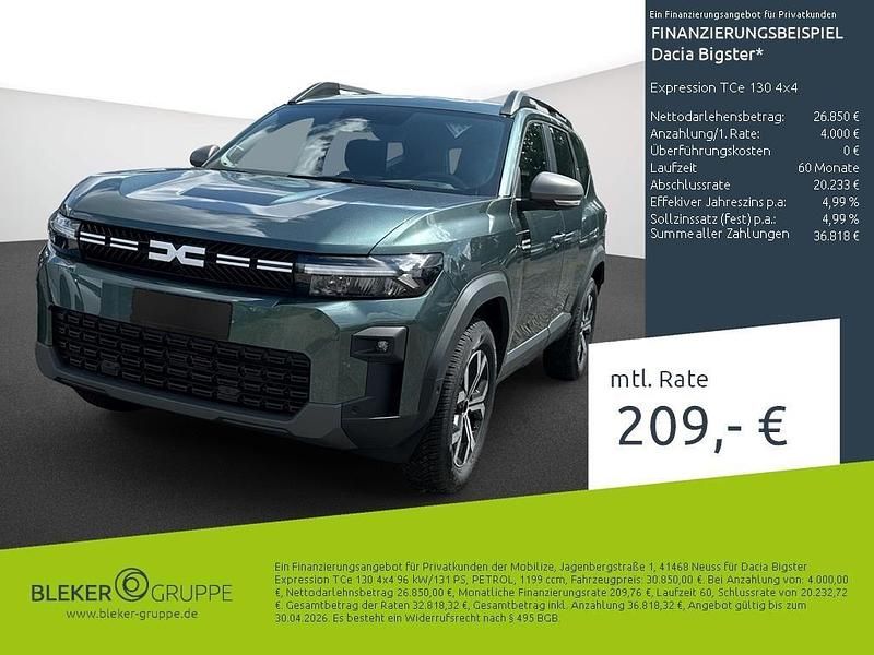 Neu Dacia Bigster Expression 131 PS (96 kW) 2026 Grün SUV