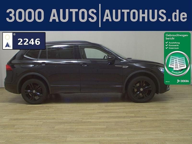 Schwarz Gebraucht 2020 VW Tiguan Allspace R-line SUV | 26.980 € (Superpreis) - Bild 1/4