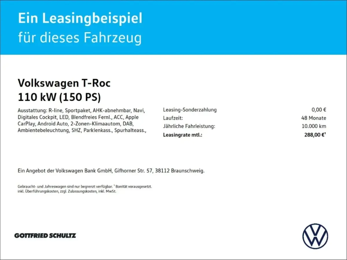 Gebraucht VW T-Roc R-line 150 PS (110 kW) 2023 Schwarz SUV