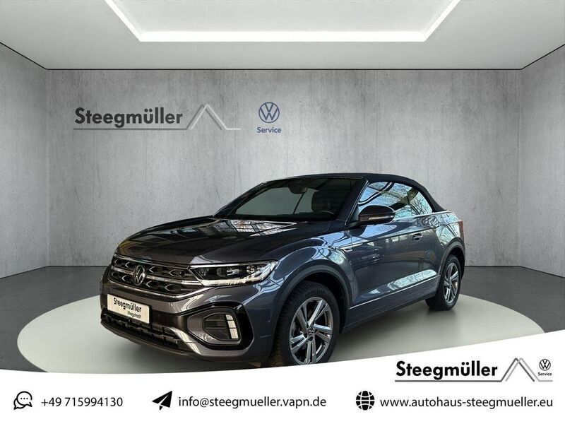 Grau Gebraucht 2023 VW T-Roc Cabriolet R-line Cabrio | 29.990 € (Guter Preis) - Bild 1/4