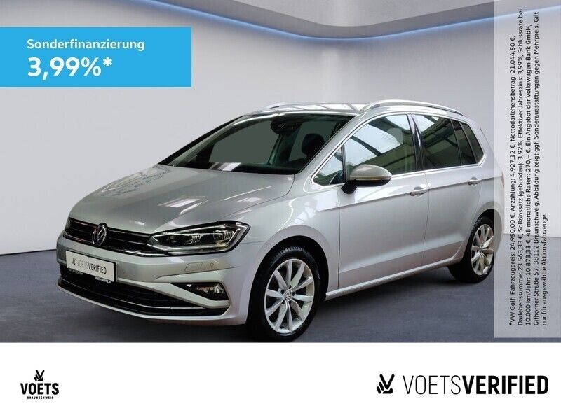 Silber Gebraucht 2019 VW Golf Sportsvan Highline Van / Kleinbus | 16.450 € (Guter Preis) - Bild 1/4