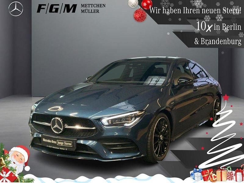 Blau Gebraucht 2021 Mercedes CLA250 AMG line Limousine | 35.870 € (Fairer Preis) - Bild 1/4