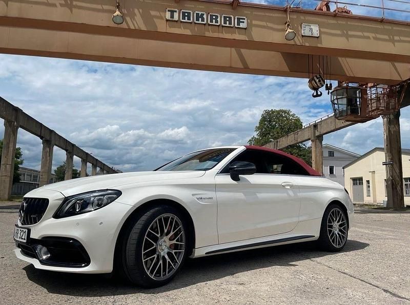 Weiß Gebraucht 2022 Mercedes C63S AMG AMG Cabrio | 90.000 € - Bild 1/4