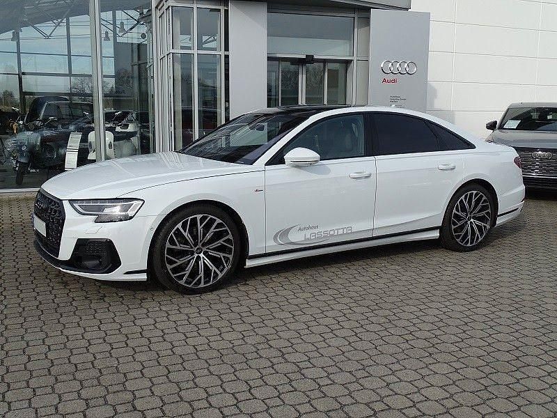Gebraucht Audi A8 S-line plus 286 PS (210 kW) 2023 Gletscherweiß metallic (metallic) Limousine