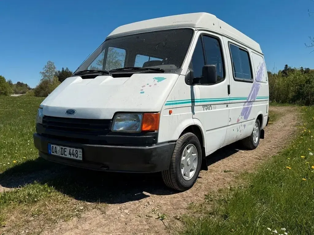 Gebraucht Ford Transit 69 PS (50 kW) 1991 Weiß Van / Kleinbus