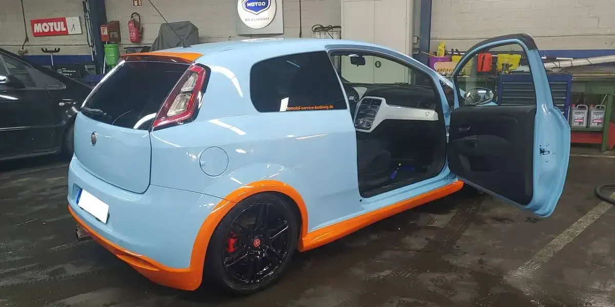 Gebraucht Fiat Grande Punto Abarth 155 PS (114 kW) 2009 Blau Kleinwagen