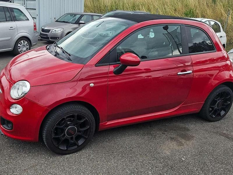 Rosso corsa/argilla/passione Gebraucht 2013 Fiat 500C Cabrio | 3.750 € (Superpreis) - Bild 1/4