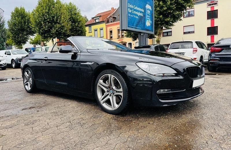 Saphirschwarz Gebraucht 2012 BMW 640 Cabriolet Sport Line Cabrio | 19.400 € (Superpreis) - Bild 1/4
