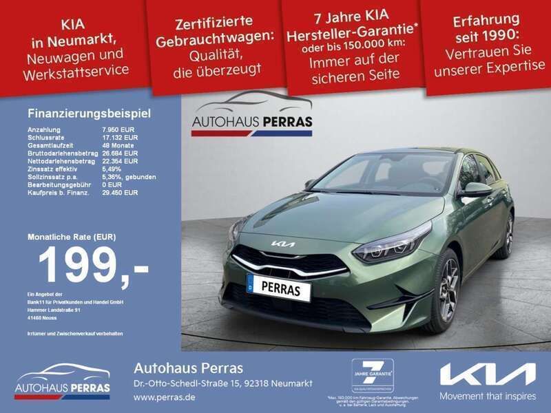 Experience grün Neu 2024 Kia Ceed Spirit Limousine | 29.450 € (Fairer Preis) - Bild 1/4