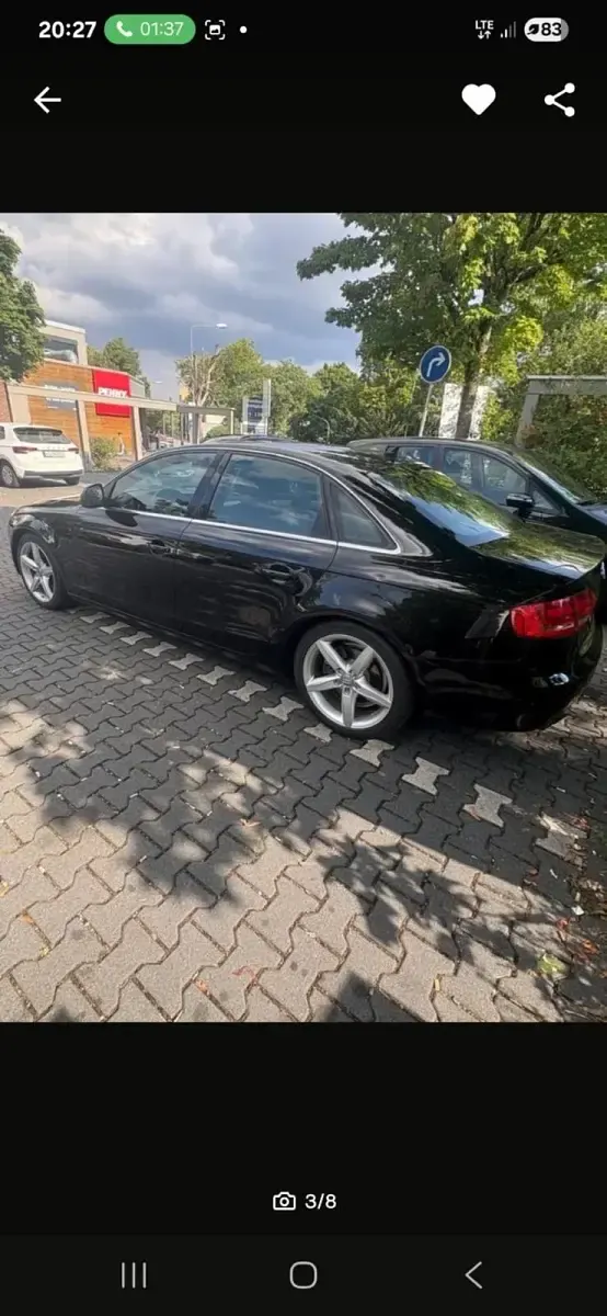 Gebraucht Audi A4 160 PS (117 kW) 2008 Schwarz Limousine