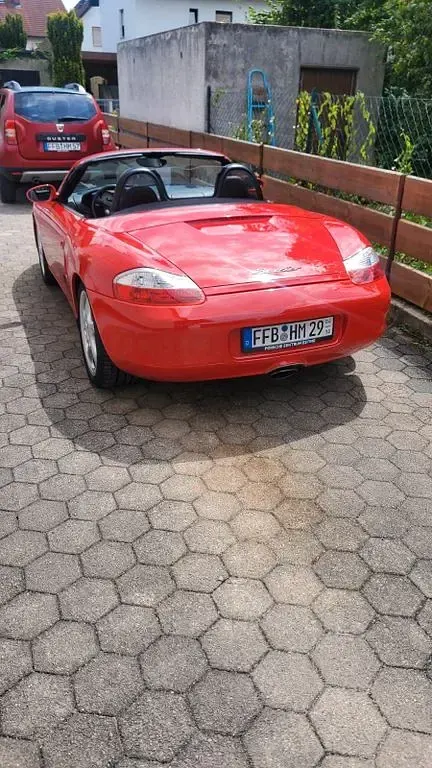 Gebraucht Porsche Boxster 220 PS (161 kW) 2001 Rot Cabrio