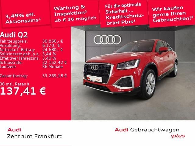 Progressivrot metallic Gebraucht 2024 Audi Q2 Advanced SUV | 30.850 € (Fairer Preis) - Bild 1/2