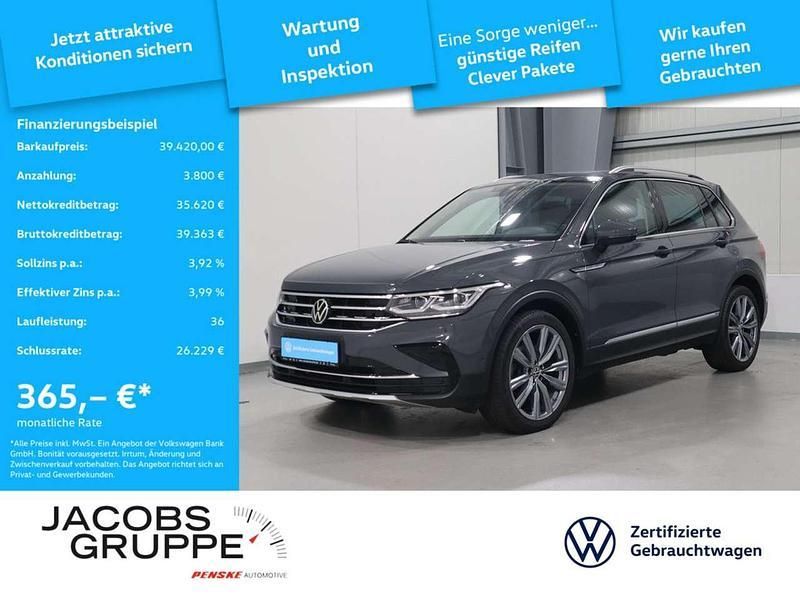 Grau Gebraucht 2023 VW Tiguan Elegance SUV | 39.420 € (Fairer Preis) - Bild 1/3