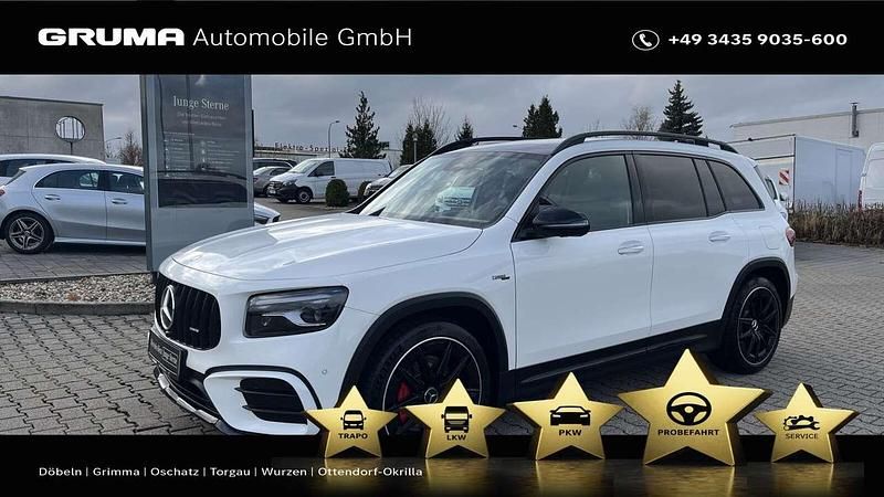 Weiß (polarweiss unilack) Gebraucht 2024 Mercedes GLB35 AMG SUV | 59.930 € (Teuer) - Bild 1/4