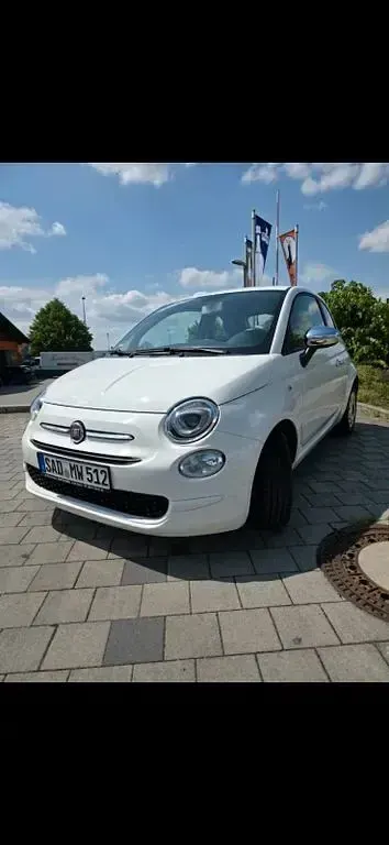 Gebraucht Fiat 500 Mirror 69 PS (50 kW) 2017 Weiß Kleinwagen