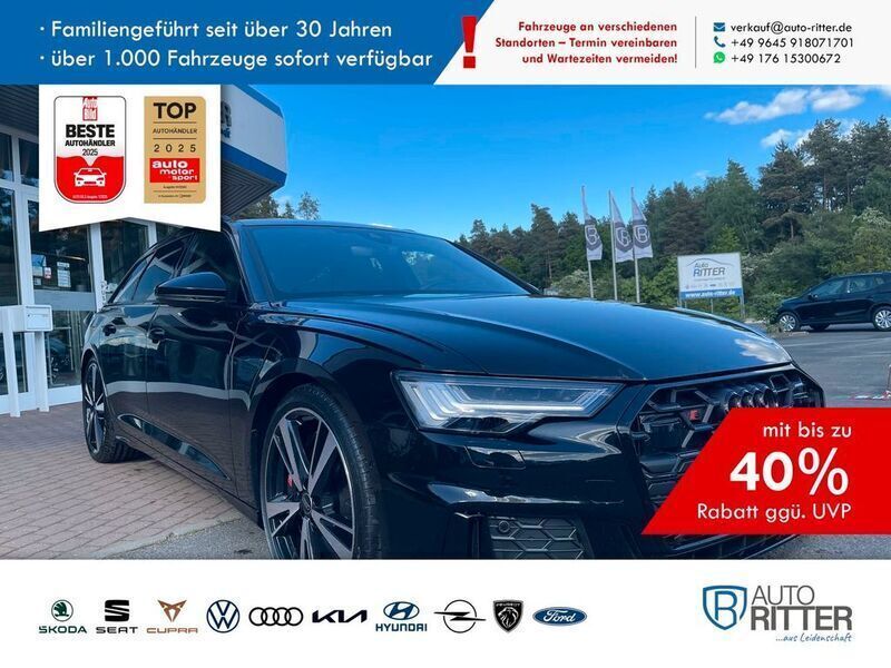 Mythosschwarz metallic/schwarz Neu 2025 Audi S6 Sport Kombi | 86.990 € (Superpreis) - Bild 1/4
