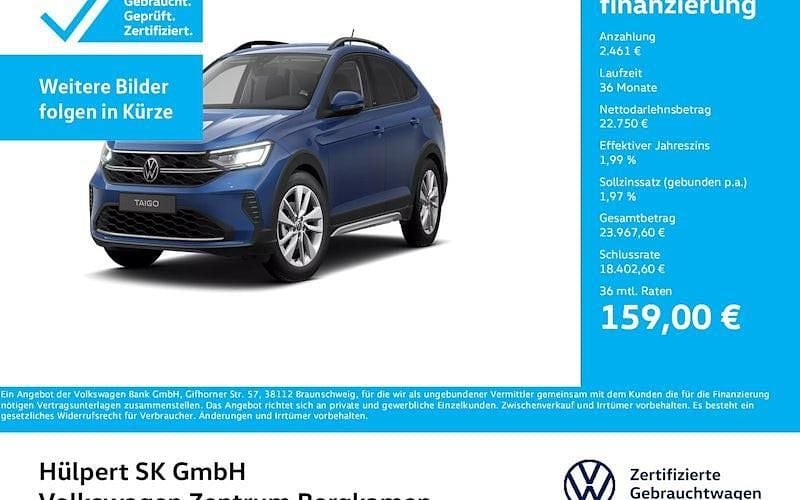 Reef blue metallic Gebraucht 2024 VW Taigo Move SUV | 25.211 € (Guter Preis) - Bild 1/4
