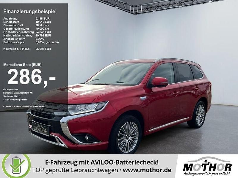 Dynamik rot (d) Gebraucht 2021 Mitsubishi Outlander P-HEV Basis SUV | 25.168 € (Etwas zu teuer) - Bild 1/4