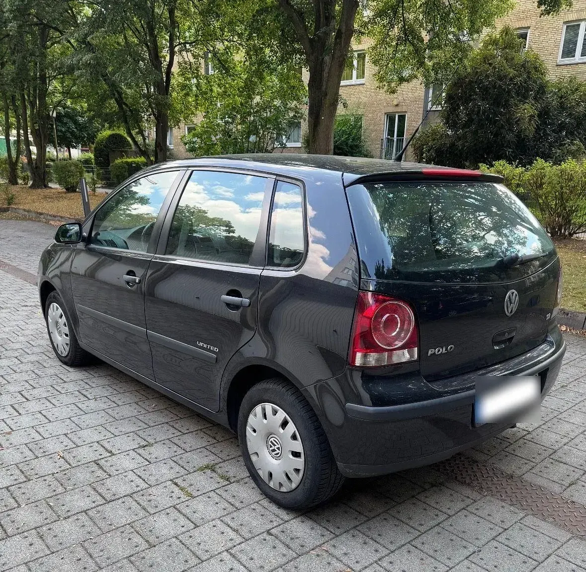 Gebraucht VW Polo United 60 PS (44 kW) 2008 Schwarz Kleinwagen