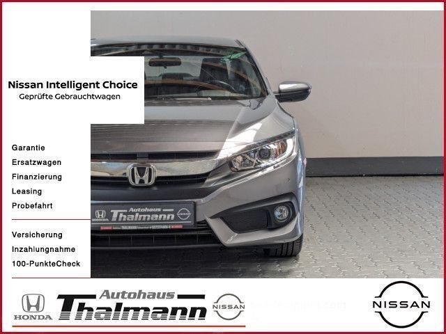 Grau (metallic) Gebraucht 2017 Honda Civic Elegance Limousine | 17.890 € (Guter Preis) - Bild 1/4