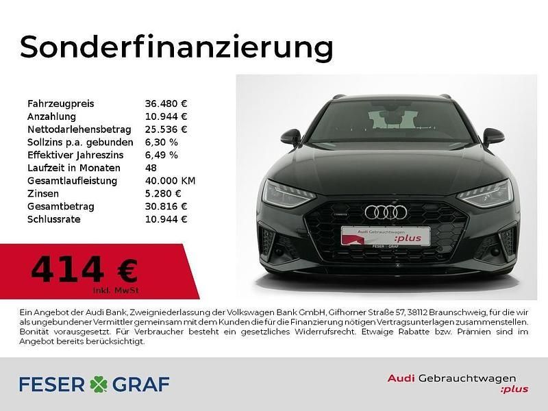 Gebraucht Audi A4 S-Line 265 PS (194 kW) 2023 Mythosschwarz metallic Kombi