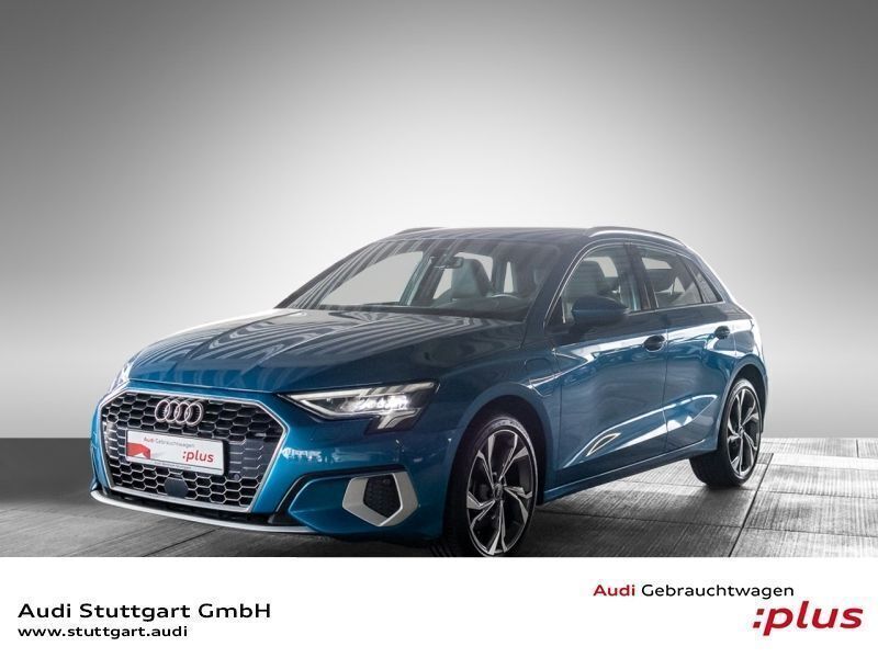 Atollblau Gebraucht 2021 Audi A3 Sportback e-tron Advanced Plus Limousine | 27.840 € (Etwas zu teuer) - Bild 1/4