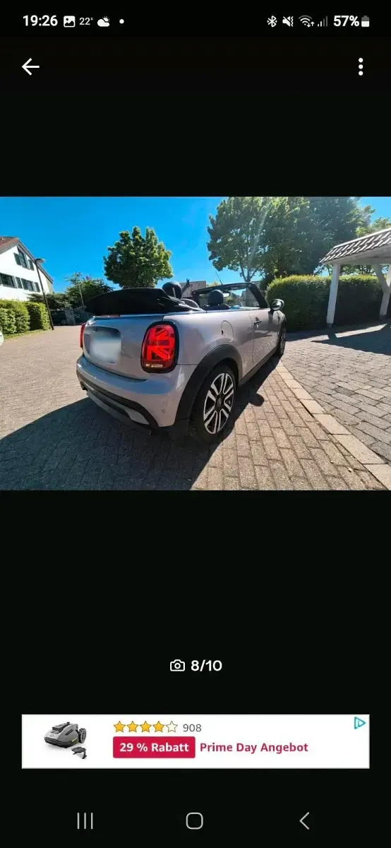 Gebraucht Mini One Cabriolet 102 PS (75 kW) 2022 Grau Cabrio