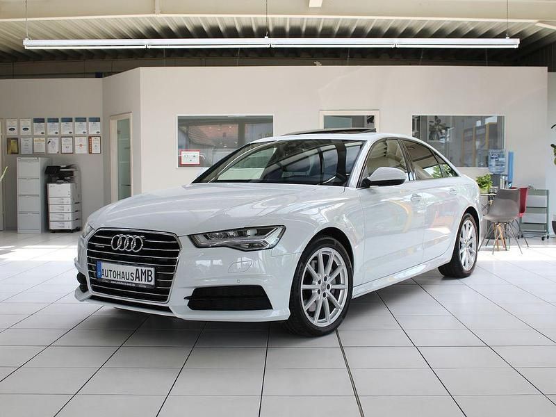 Gletscherweiß metallic Gebraucht 2018 Audi A6 Comfort Limousine | 29.990 € (Fairer Preis) - Bild 1/4