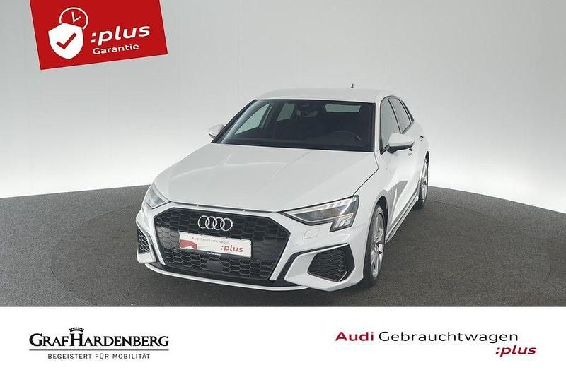 Weiß Gebraucht 2024 Audi A3 Sportback S-Line Limousine | 33.930 € (Fairer Preis) - Bild 1/4