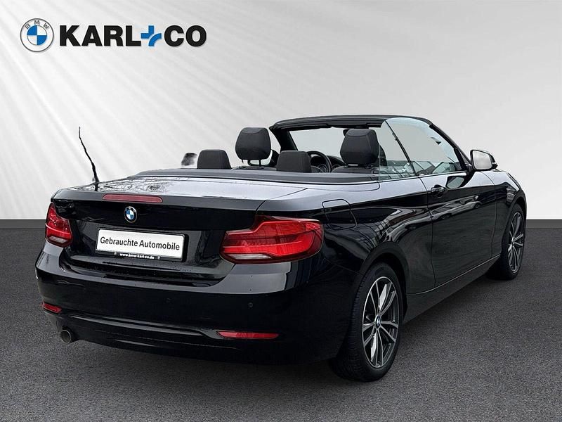 Gebraucht BMW 218 Sport Line 136 PS (100 kW) 2019 Schwarz Cabrio