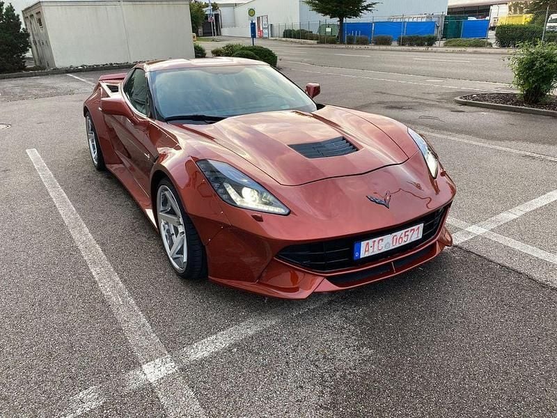 Second-hand Corvette C7 466 CP (342 kW) 2015 Portocaliu Coupe
